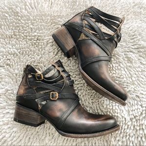 FREEBIRD by steven state strappy ankle booties 7